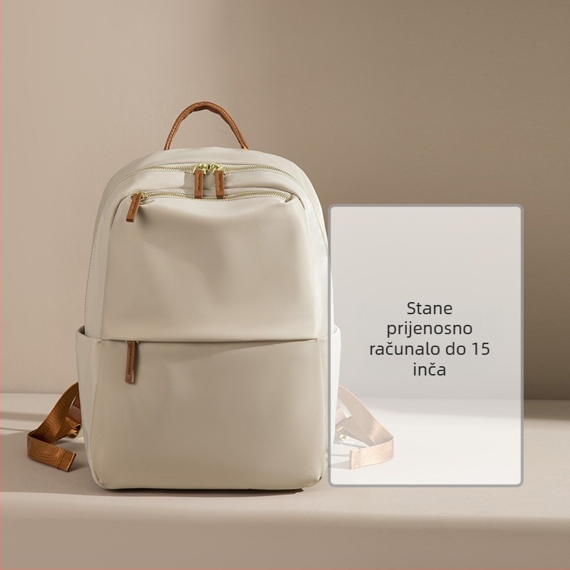 Minimalistički ruksak velikog kapaciteta za žene, torba za putovanje i laptop, lagani Oxford materijal, školska torba za srednju školu