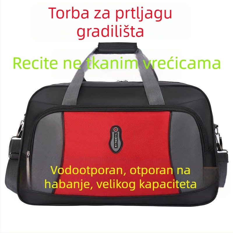 Nylon torba za putovanje velikog kapaciteta, ručna ili preko ramena, izdržljiva za preseljenje odjeće, kratka putovanja, 20–35 L