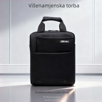 Muška poslovna torba preko ramena s velikim kapacitetom, lagana i elegantna