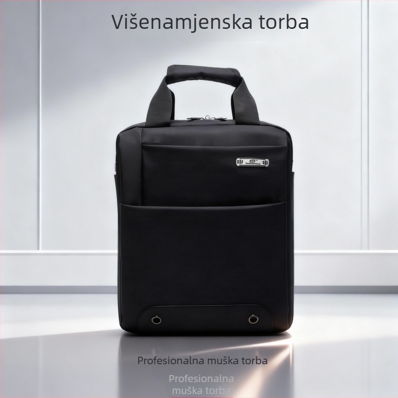 Muška poslovna torba preko ramena s velikim kapacitetom, lagana i elegantna