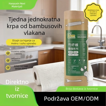 Debela krpa za suđe od bambusovih vlakana, rolna, upija, višekratna kuhinjska krpa za čišćenje