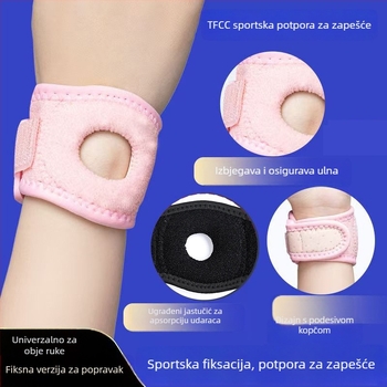 TFCC zapešć́e – unisex, fiksacijski pojas za ulnu zglob, za uganuće tetiva, badminton i stolni tenis