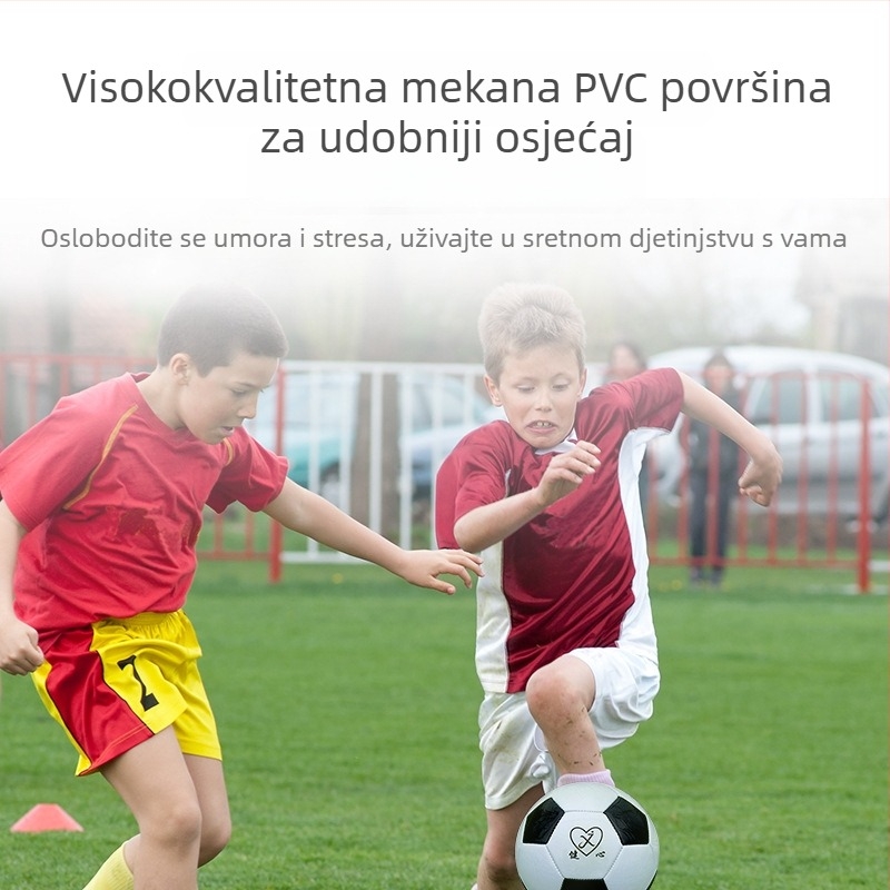 PVC lopta za trening – klasična crno-bijela, unutarnja i vanjska upotreba, veličine 3, 4, 5, za djecu i odrasle