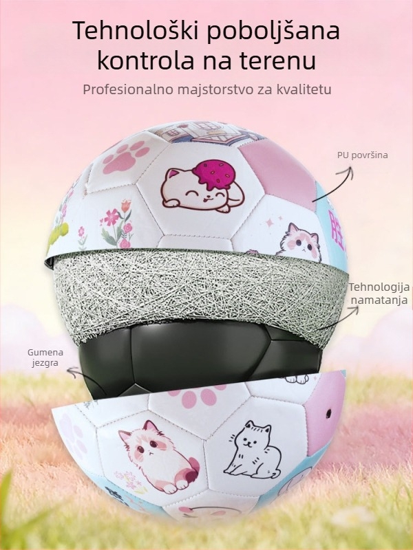 Nogomet veličine 5 za trening učenika srednje škole, graviran, rođendanski poklon tinejdžerima