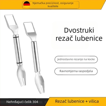 Nehrđajući čelični dvostruko namijenjeni rezač dinja i dijeljivač voća