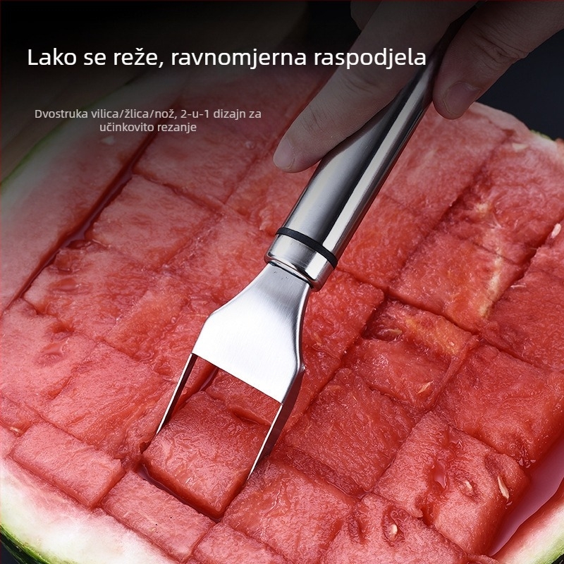 Nehrđajući čelični dvostruko namijenjeni rezač dinja i dijeljivač voća