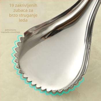 Nova žlička od nehrđajućeg čelika za tikvu s odvajačem pulpe, za led i sladoled — višenamjenska ručna žlica