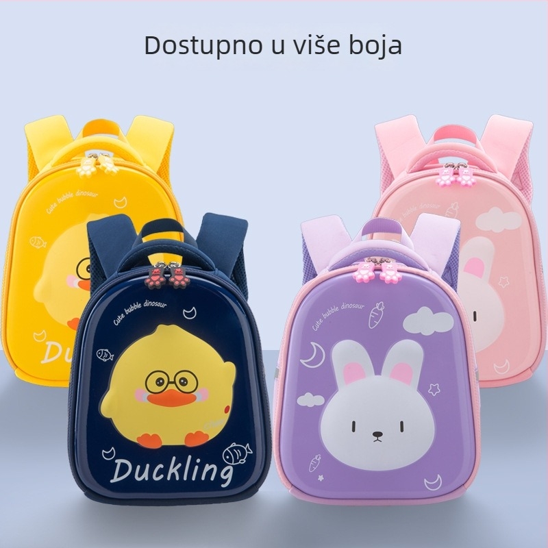 Orang Chao dječji ruksak s preslatkim motivom patke i zeke, EVA, prozračna podrška leđa, sprječavanje gubitka, za vrtić