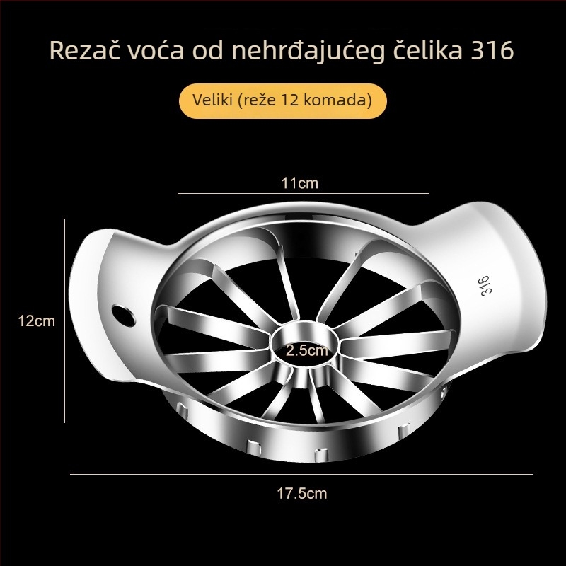 316 nehrđajući čelik – alat za uklanjanje sjemenki voća i rezanje voća (kruške i jabuke)