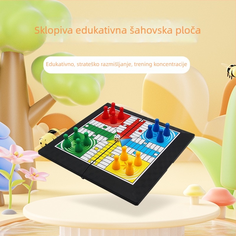 Prijenosna plastična stolna igra za djecu, Flying Chess, edukativna interaktivna obiteljska igra