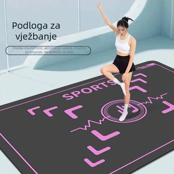 Mat za indoor aerobik, ples i jogu – kućna upotreba, s zvučnom izolacijom i apsorpcijom udaraca za skakanje konopcem