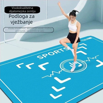 Mat za indoor aerobik, ples i jogu – kućna upotreba, s zvučnom izolacijom i apsorpcijom udaraca za skakanje konopcem