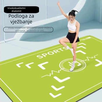 Mat za indoor aerobik, ples i jogu – kućna upotreba, s zvučnom izolacijom i apsorpcijom udaraca za skakanje konopcem