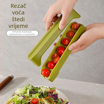 Kućni rezač za rajčice na polovice, rezač za zelenu grožđicu i višenamjenski dijelitelj voća