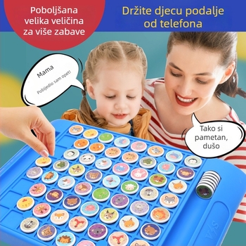 Igra pamćenja s preokretanjem kartica za djecu i roditelje — edukativna stolna igra za logičko razmišljanje