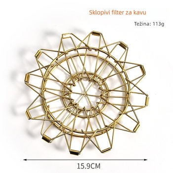 Kreativni sklopivi dripper za kavu od nehrđajućeg čelika 304