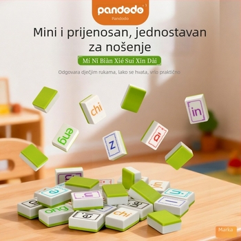 Pinyin Mahjong uz ravnalo, dječja igračka s abecedom, edukativna društvena igra za intelektualni razvoj, logika kineskog Pinyina, interakcija roditelj-dijete za djevojke
