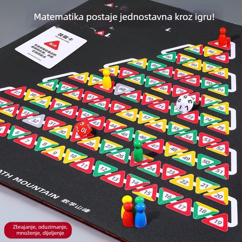 Matematički planinski šah: Leteći šah – Dječje izdanje, Poticanje intelektualnog razvoja, Stolna igra za roditelje i djecu