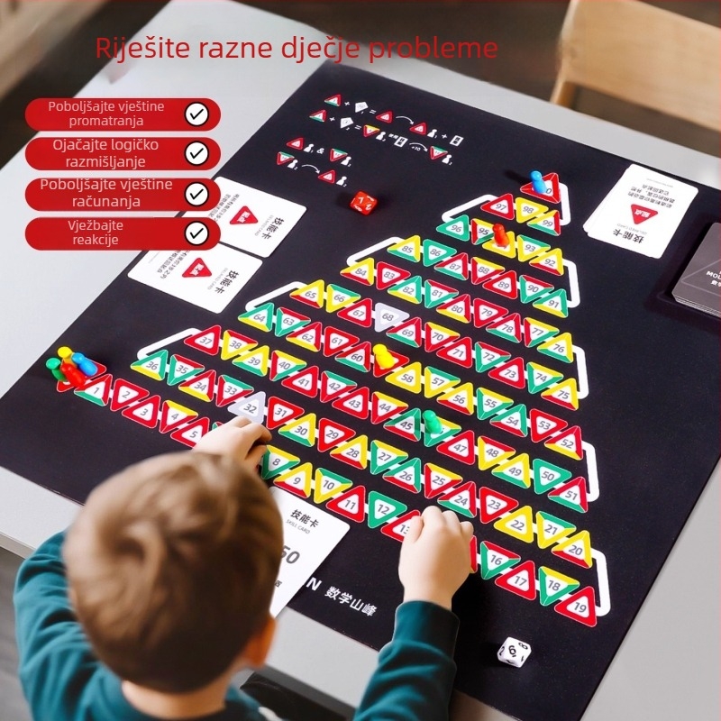Matematički planinski šah: Leteći šah – Dječje izdanje, Poticanje intelektualnog razvoja, Stolna igra za roditelje i djecu