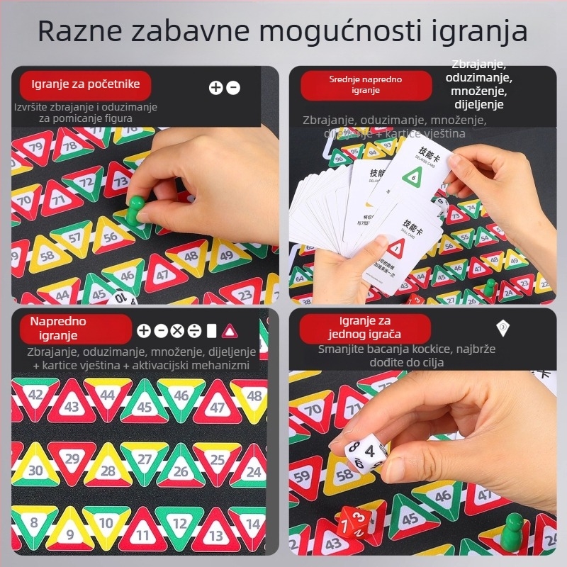 Matematički planinski šah: Leteći šah – Dječje izdanje, Poticanje intelektualnog razvoja, Stolna igra za roditelje i djecu