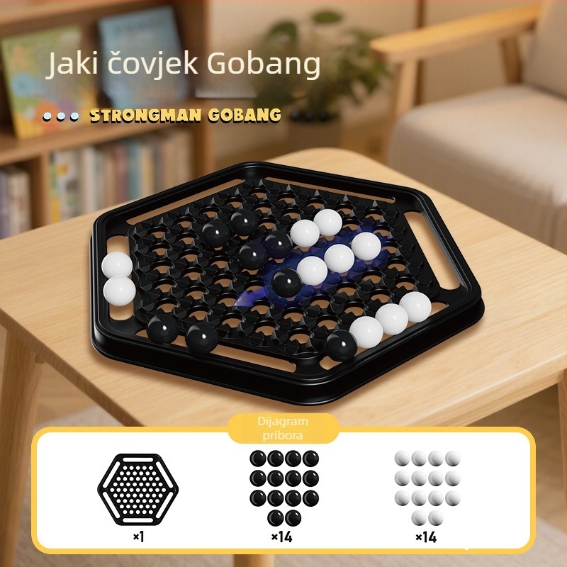 Herkules šah s pomičnom kuglom — dječja stolna edukativna igra, logika, darovni paket