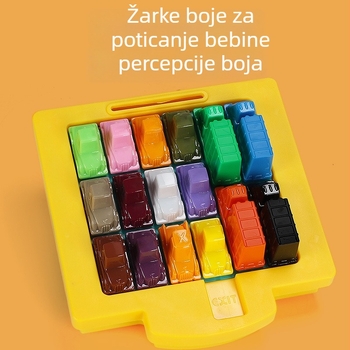 Huarong Dao klizna slagalica za djecu – razvoj logike i prostornog razmišljanja, stolna igra od plastike