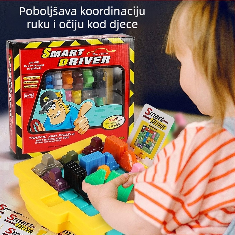 Huarong Dao klizna slagalica za djecu – razvoj logike i prostornog razmišljanja, stolna igra od plastike