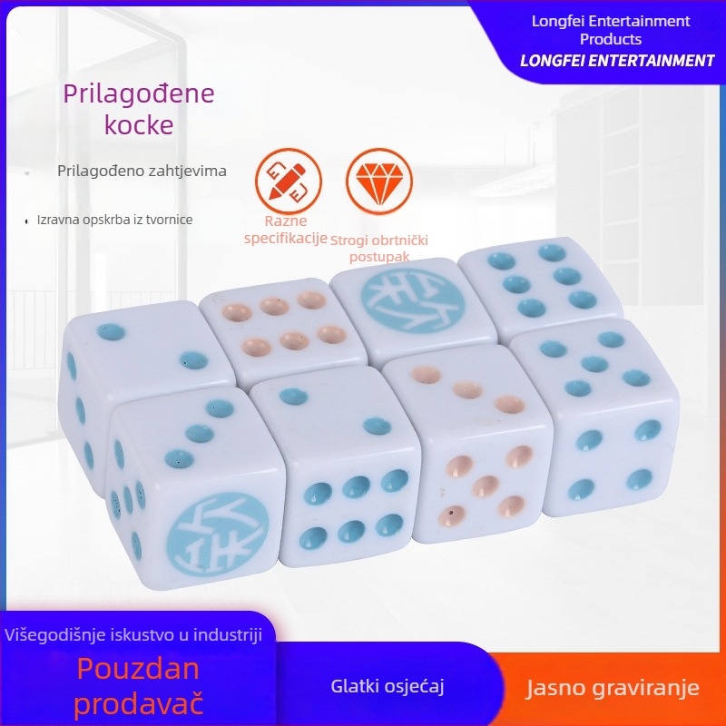 Pravokutne plastične kockice – kreativne kocke za Mahjong, KTV barove i noćne klubove