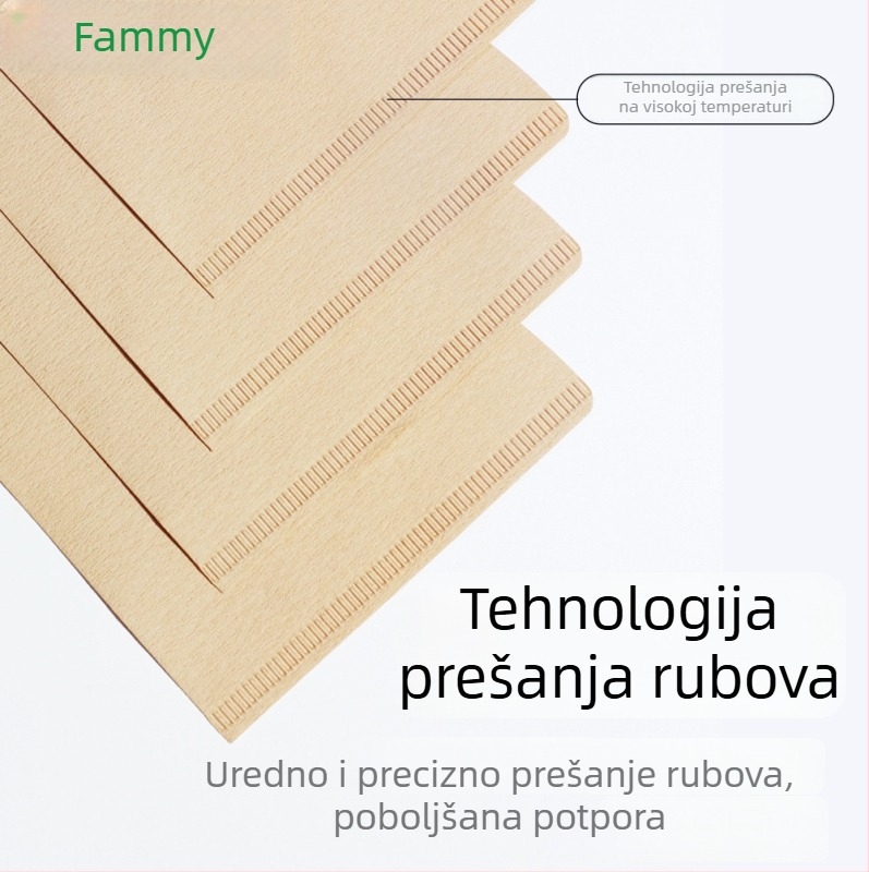 V60 konusni filter za kavu – papir za filtriranje, prirodna boja