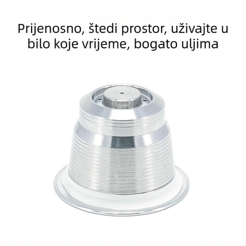 Ponovno upotrebljivi filter za kavu od nehrđajućeg čelika za kapsule Nestlé Nespresso