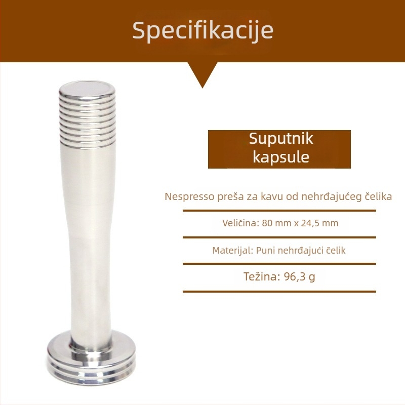 Ponovno upotrebljivi filter za kavu od nehrđajućeg čelika za kapsule Nestlé Nespresso
