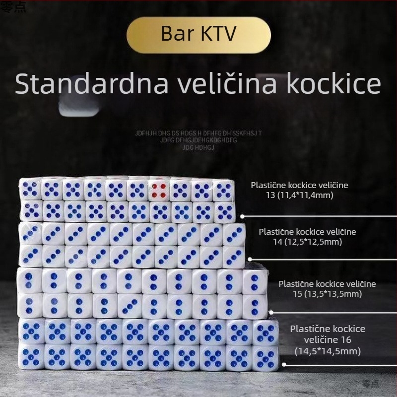 Šarene kocke za bar i noćne klubove – velike brojčane kocke za mahjong