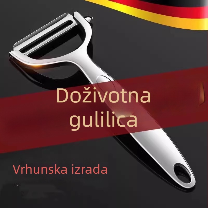 Kuhinjski oguljivač od nehrđajućeg čelika, višestruke namjene, za krumpire, jabuke i dinju