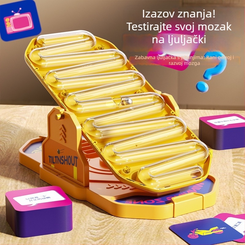 Interaktivna stolna igra za dvoje igrača — edukativna zagonetka i natjecateljska strateška igra, pogodna za djecu od 4 do 6 godina.