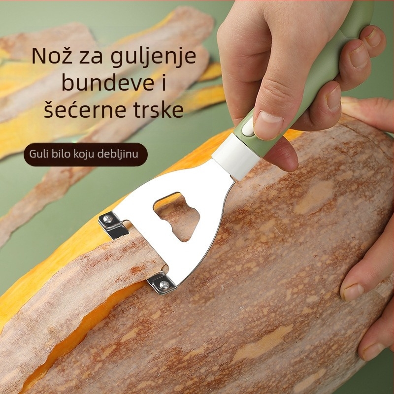 Ogulivač za tikvu i zimsku dinju — oštra i izdržljiva nehrđajućeg čelika; višenamjenski alat za guljenje