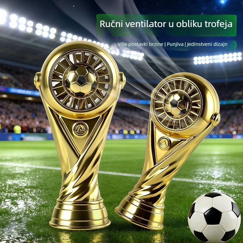 2026 Novi model nogometnog trofeja - Mini ručni USB stolni ventilator