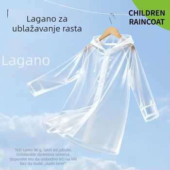 Dječji EVA kišni kaput, debeli dugački pončo za planinarenje, višekratna upotreba, lagan za nošenje