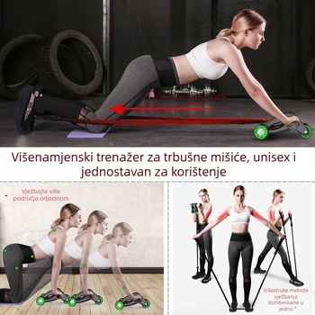 Kotač za trbušne mišiće za kućnu fitness opremu, kotač za trbuh za muškarce i žene, oprema za početnike