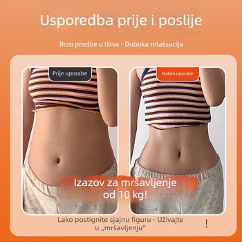 Pojas za struk sa srebrnim ionima i grijanjem, EMS masaža struka i abdomena s dvije zone