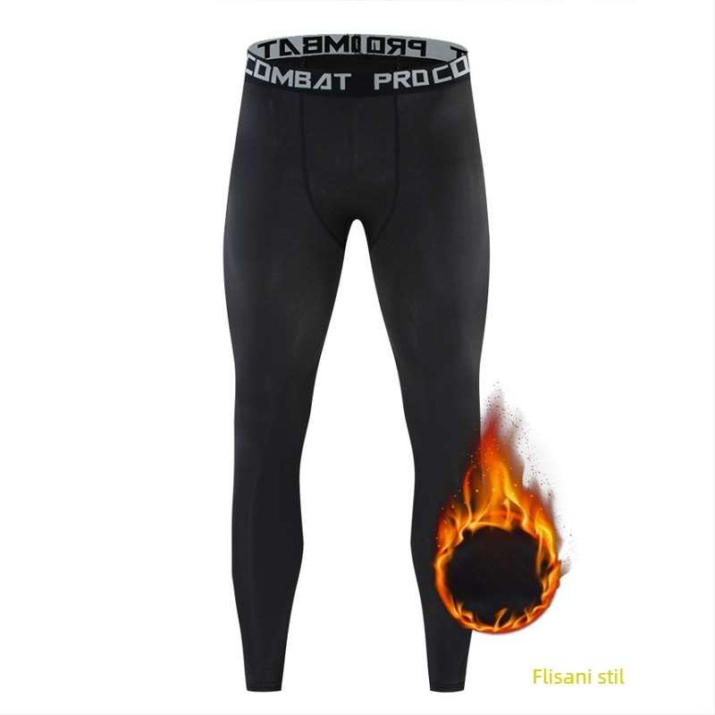 Zimski sportski komplet s flisom, topao, unisex, velika veličina, osnovni sloj