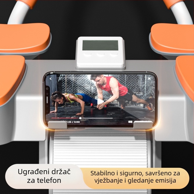 Četverostruki trbušni kolut s automatskim povratkom za vježbanje trbuha — kućni fitness valjak
