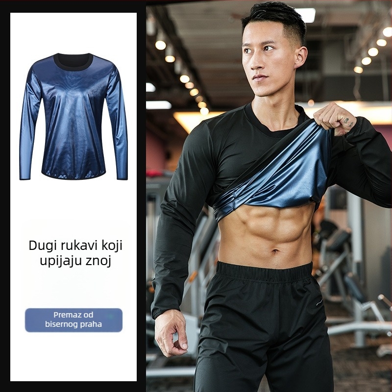 Muški sauna fitness set, dugi rukav, velika veličina