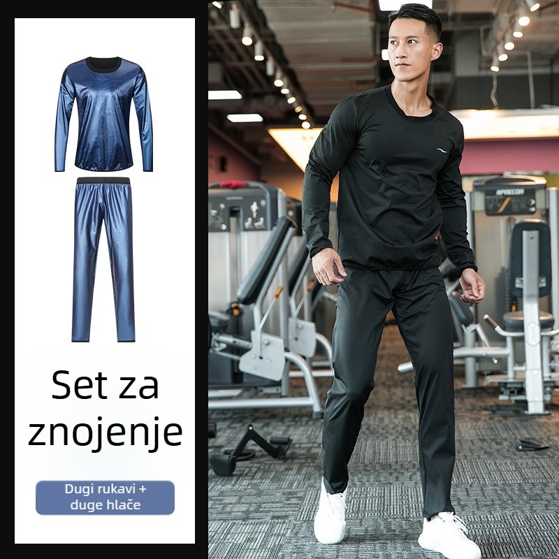 Muški sauna fitness set, dugi rukav, velika veličina