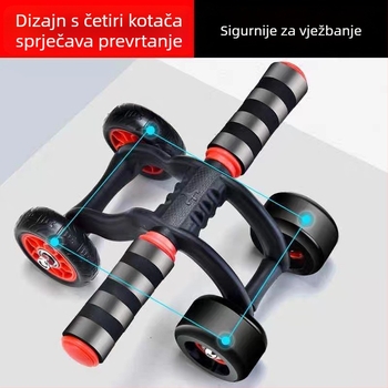 Ab wheel s četiri kotača za kućnu vježbu