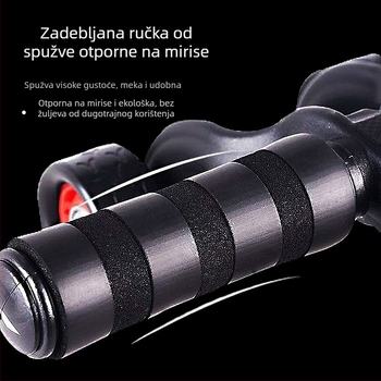 Ab wheel s četiri kotača za kućnu vježbu