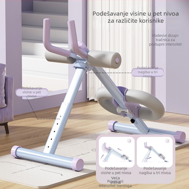 Aimeishi sklopiva valjka za trbušne vježbe, tiho kućno fitness oprema