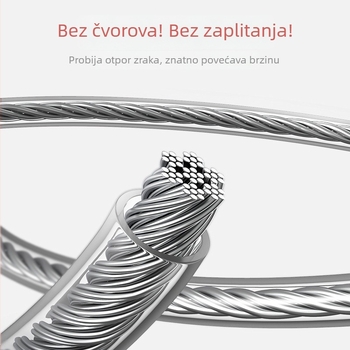 Uže za preskakanje od aluminijskog legura sa čeličnim žicom – fitness, trening s opterećenjem za odrasle i djecu