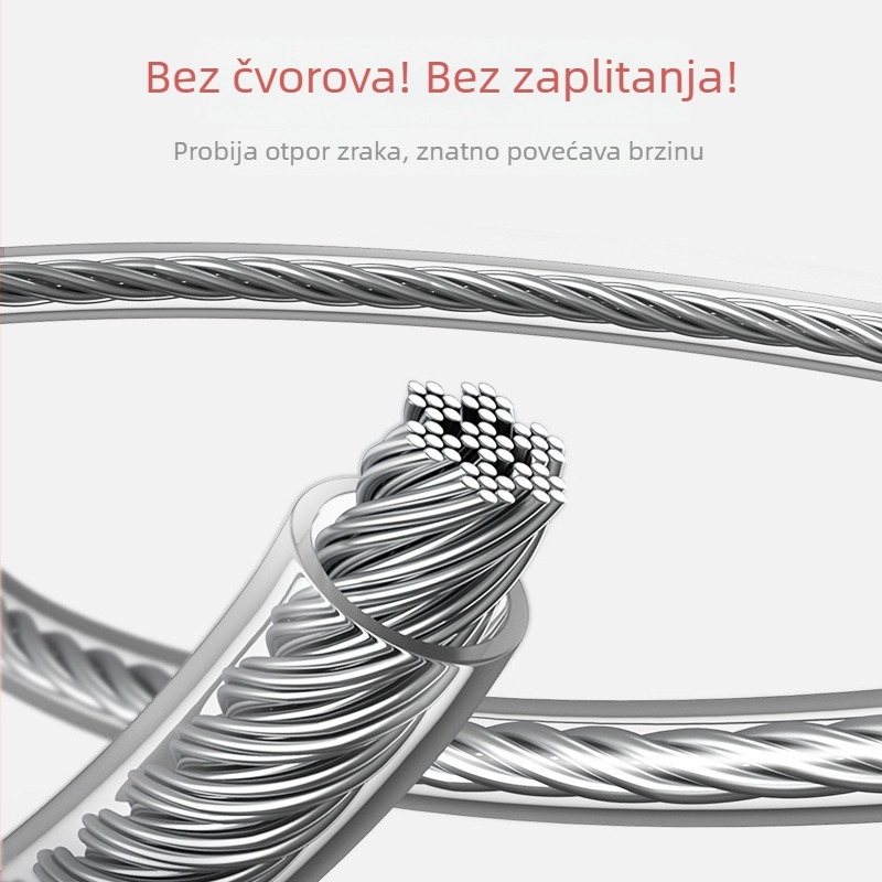 Uže za preskakanje od aluminijskog legura sa čeličnim žicom – fitness, trening s opterećenjem za odrasle i djecu
