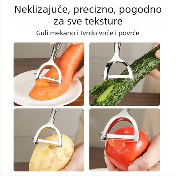 Oguljivač voća i povrća od nehrđajućeg čelika 304 – višenamjenski alat za guljenje jabuka