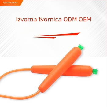 Dječje preskakanje užetom s motivom mrkve, za početnike